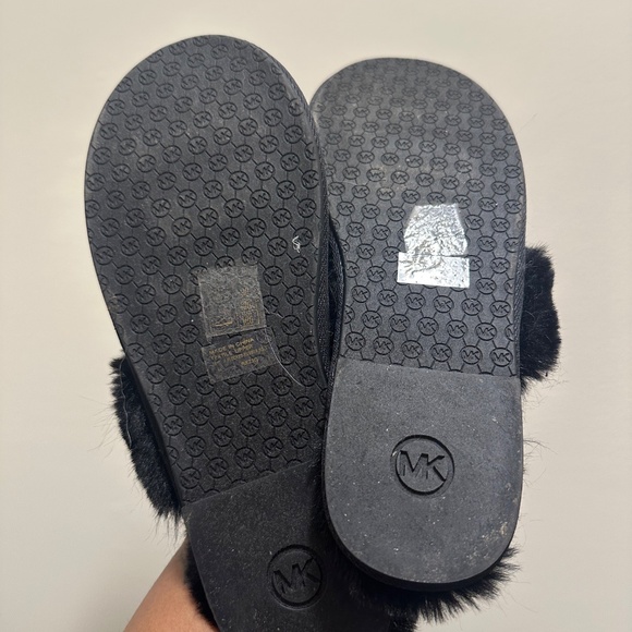 MK black and grey slippers - Picture 4 of 4